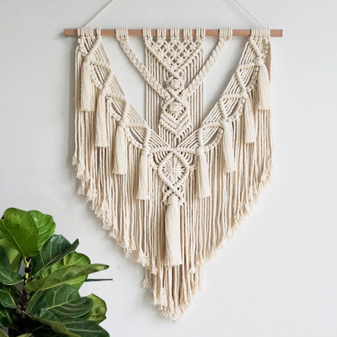 W. Hand-woven Pendant Macrame Wall Decor