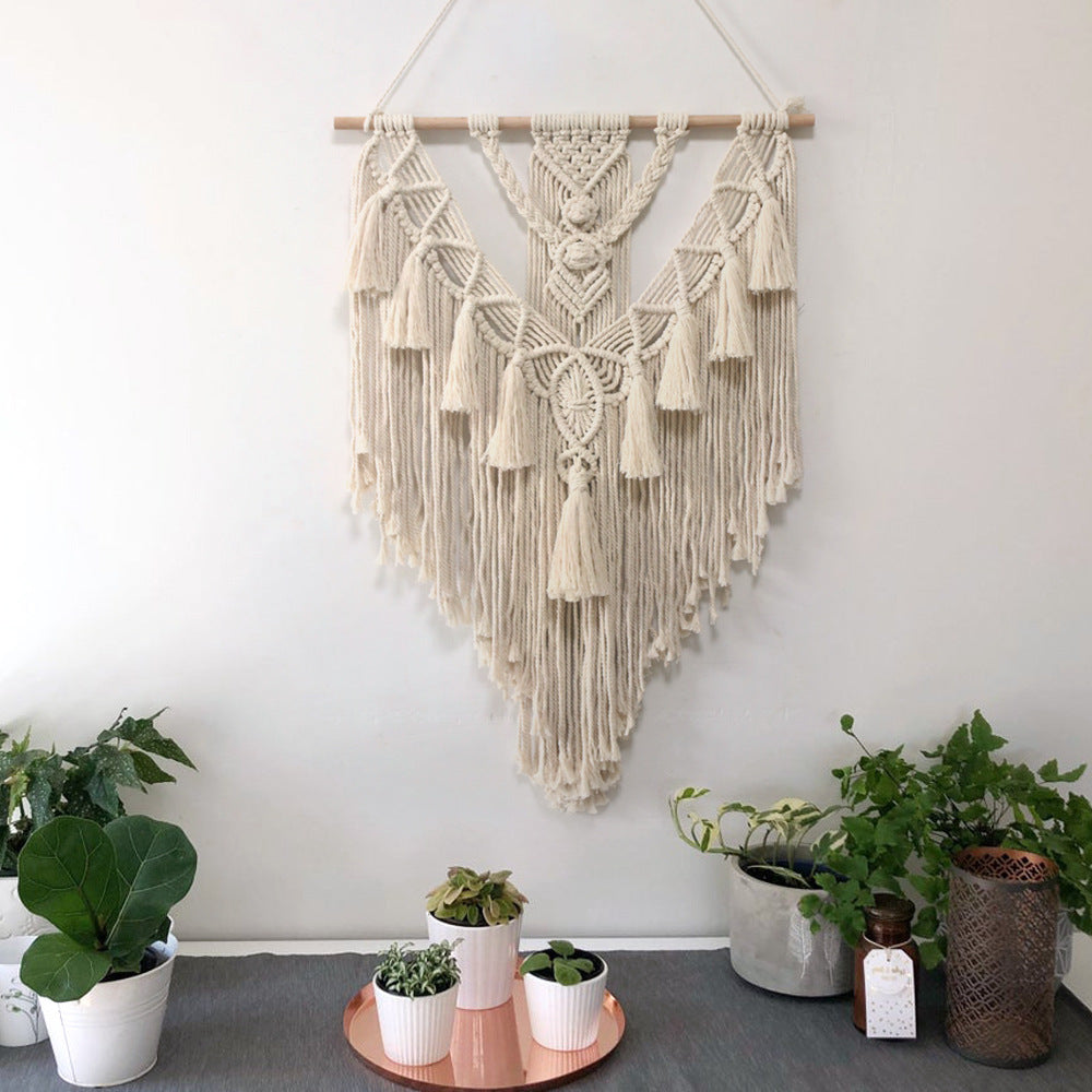 W. Hand-woven Pendant Macrame Wall Decor