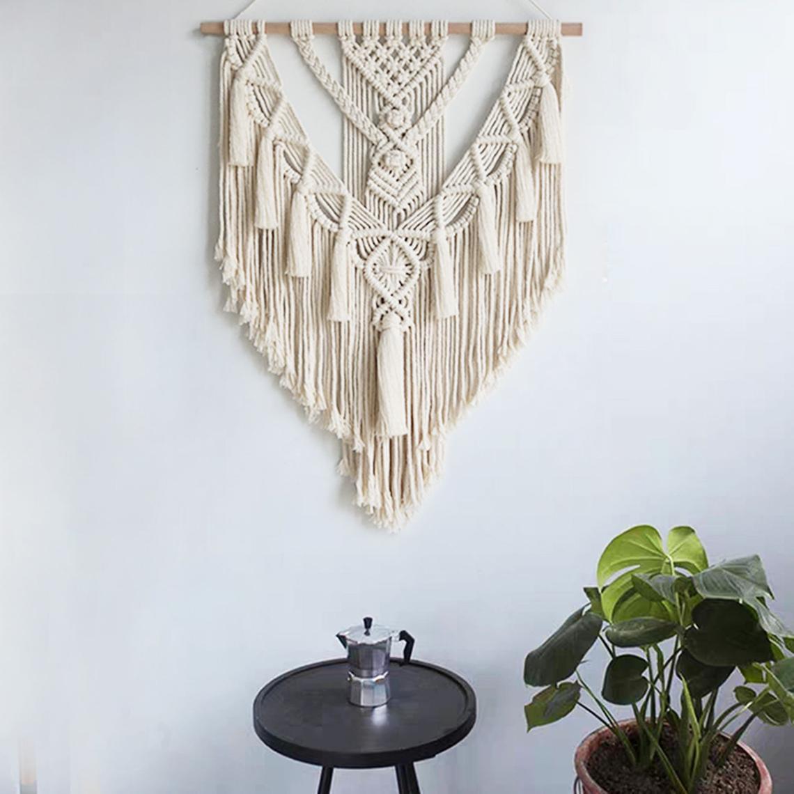 W. Hand-woven Pendant Macrame Wall Decor