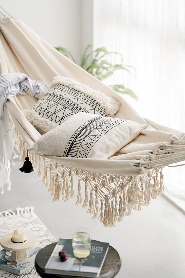 W. Large 2 Person Hammock  - Boho Style Brazilian Macrame