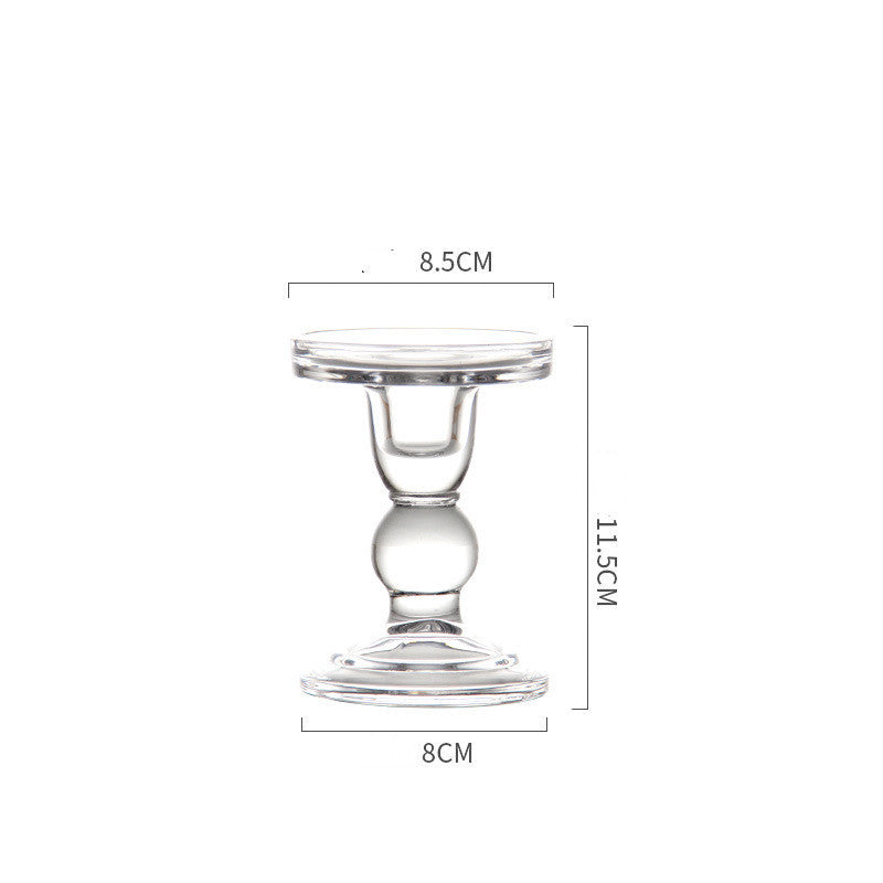 V. Glass Candle Holder - 1pc or 3pc