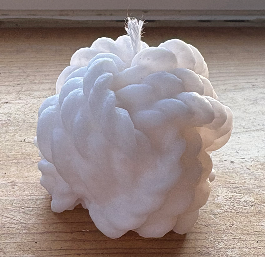 Small Yarn Knot Candle